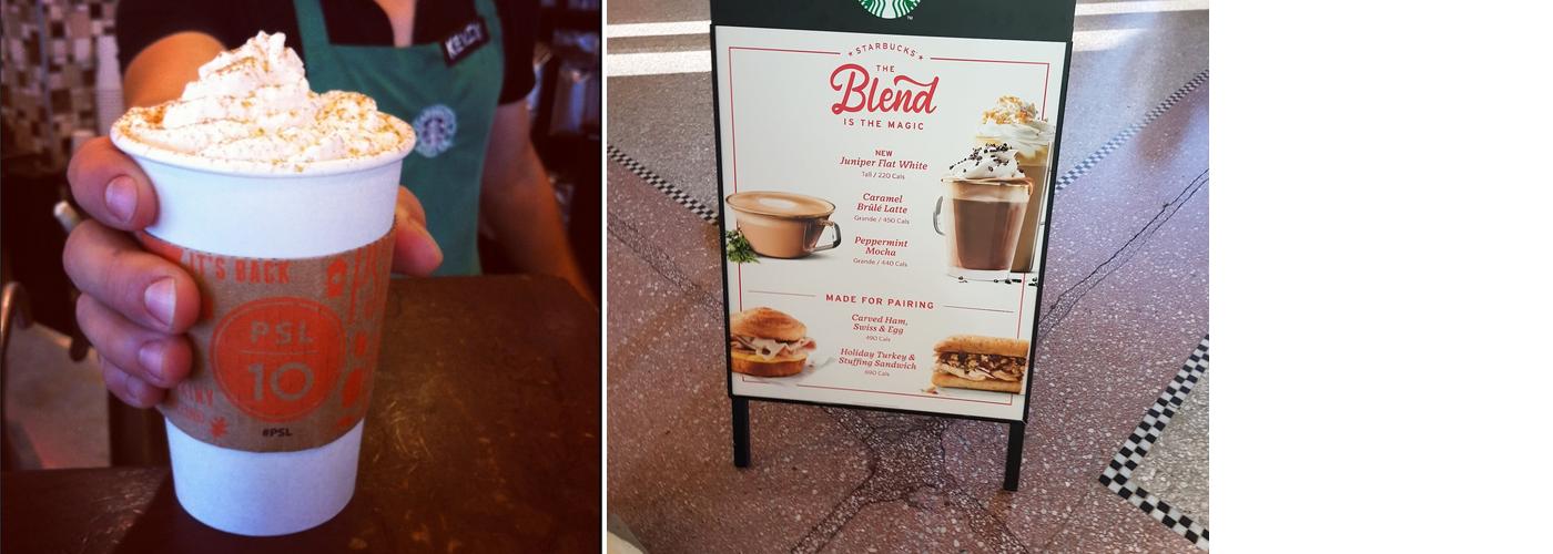 Starbucks Menu