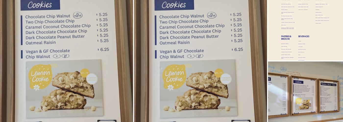 Levain Bakery – Williamsburg, Brooklyn Menu