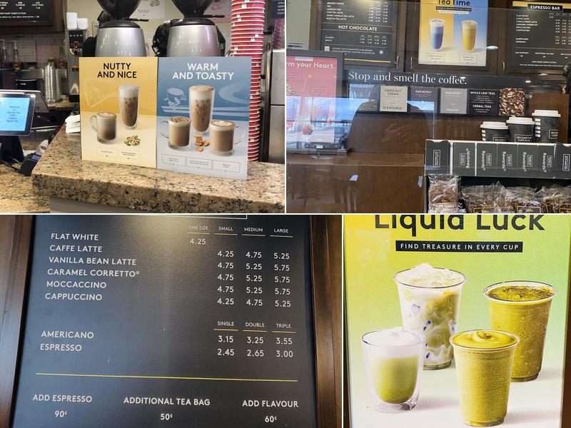 Second Cup Café Menu