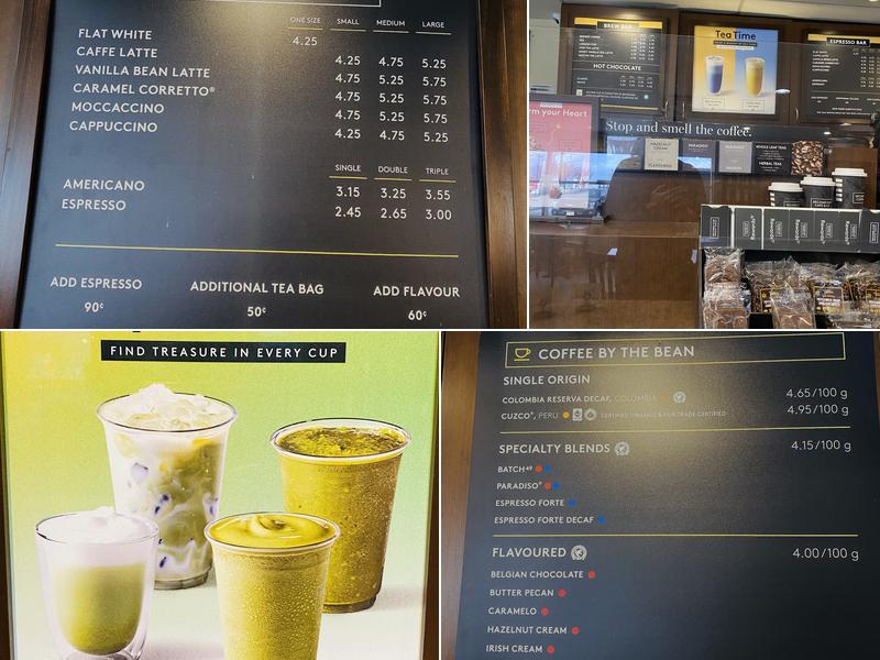 Second Cup Café Menu