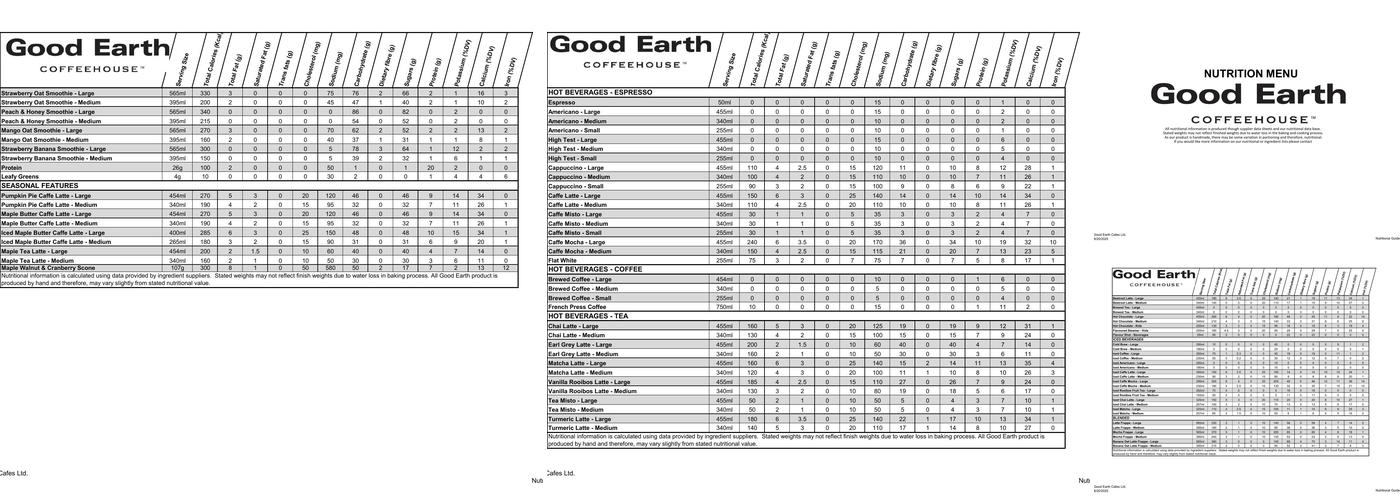 Good Earth Coffeehouse Crowfoot Crossing Menu