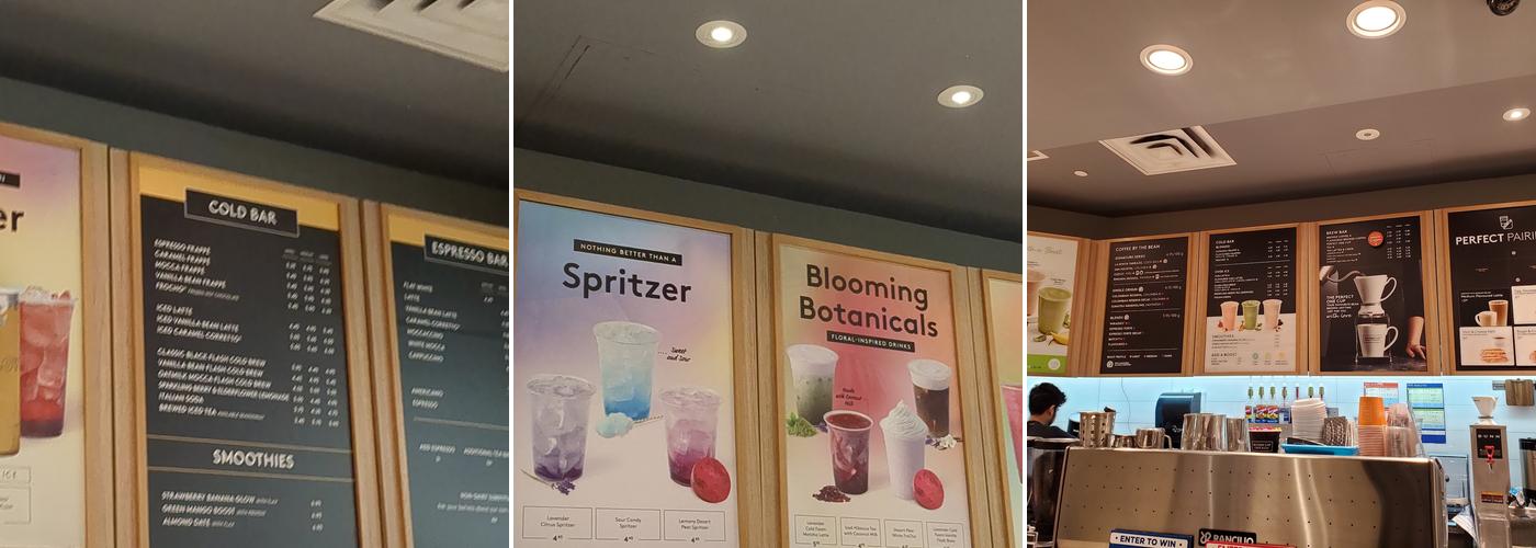 Second Cup Café Menu