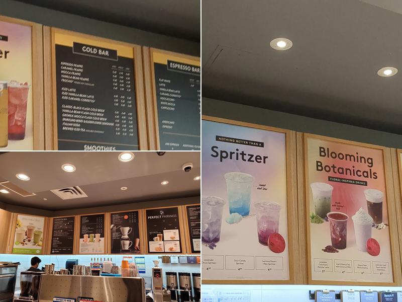 Second Cup Café Menu