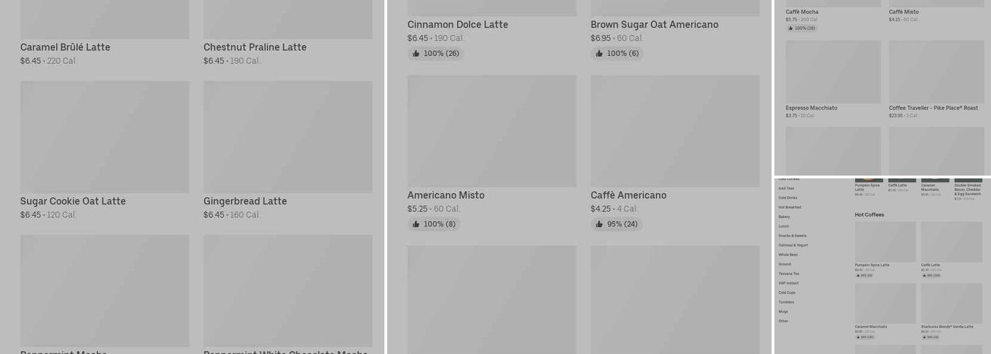 Starbucks Menu