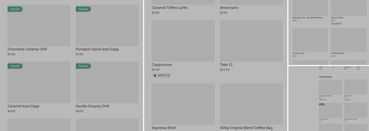 Tim Hortons Menu