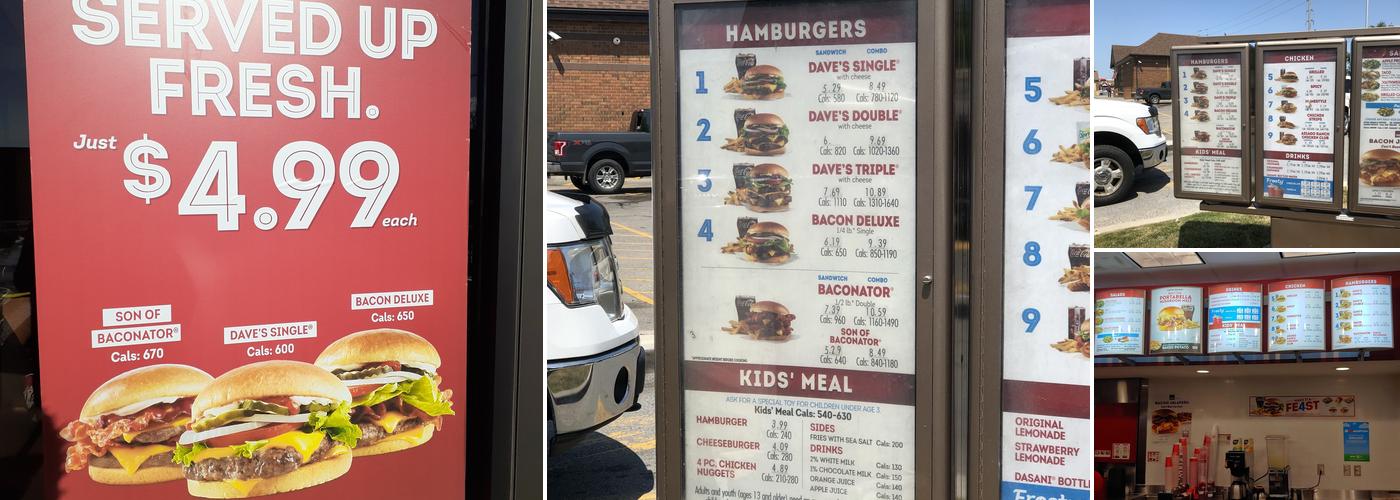 Wendy's Menu