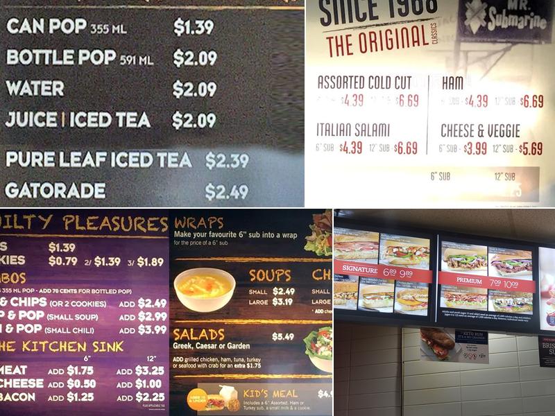 Mr.Sub Menu