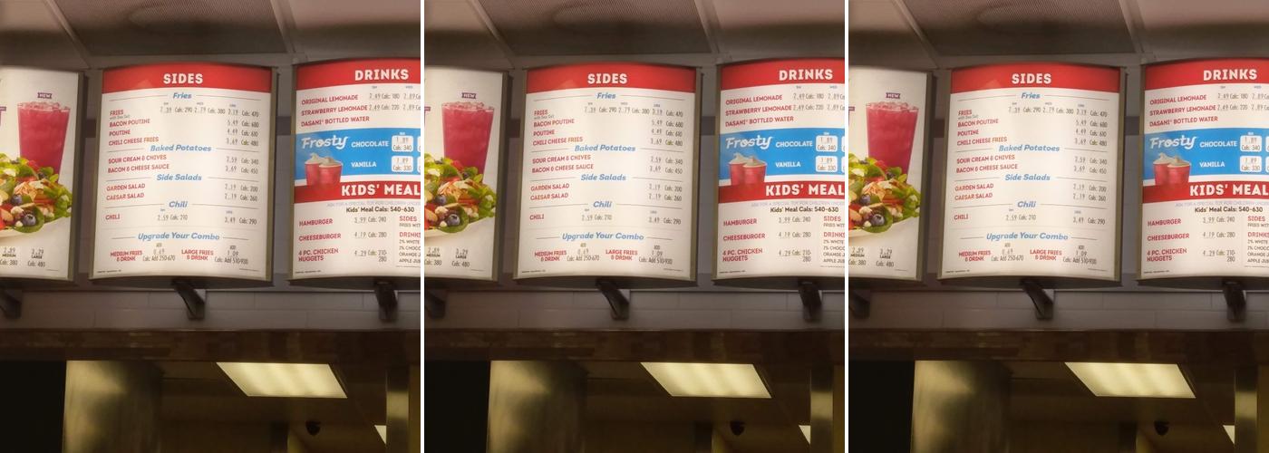 Wendy's Menu