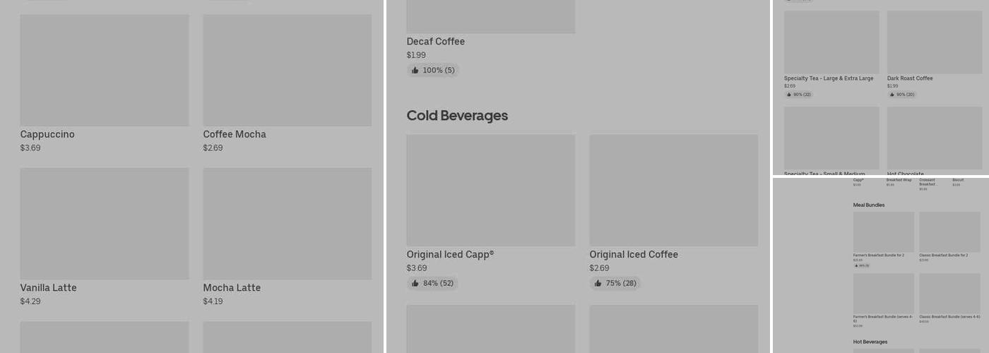 Tim Hortons Menu