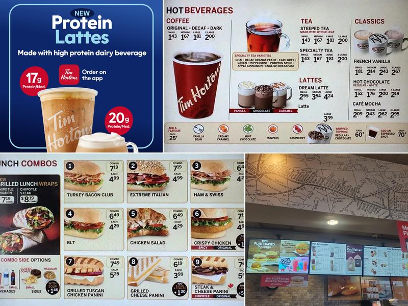 Tim Hortons Menu