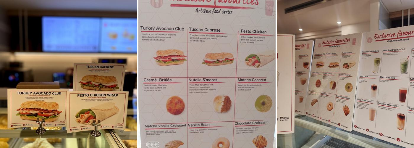 Tim Hortons Menu