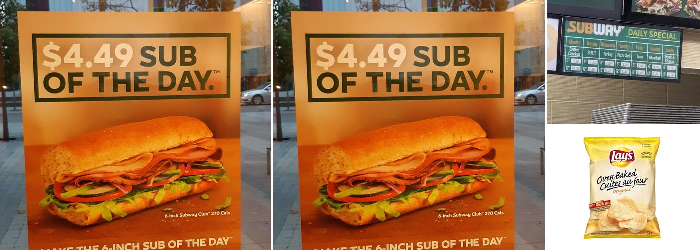 Subway Menu