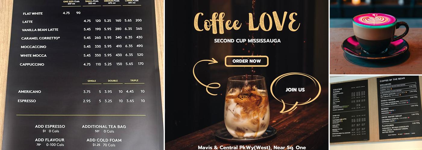 Second Cup Café Menu