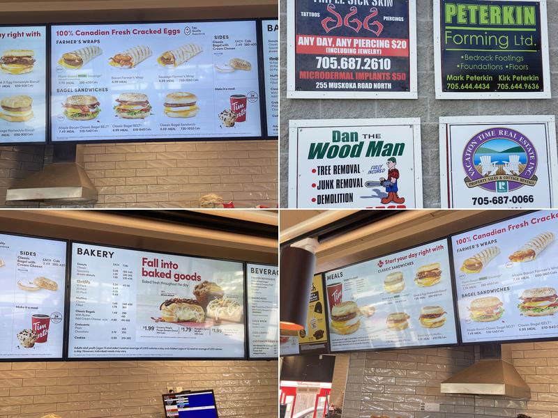 Tim Hortons Menu