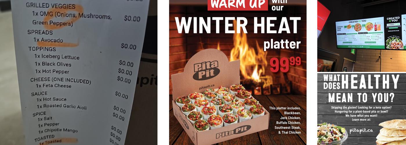 Pita Pit Menu
