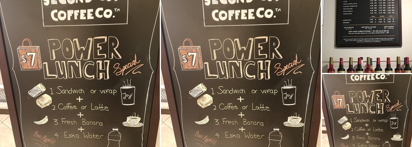 Second Cup Café Menu