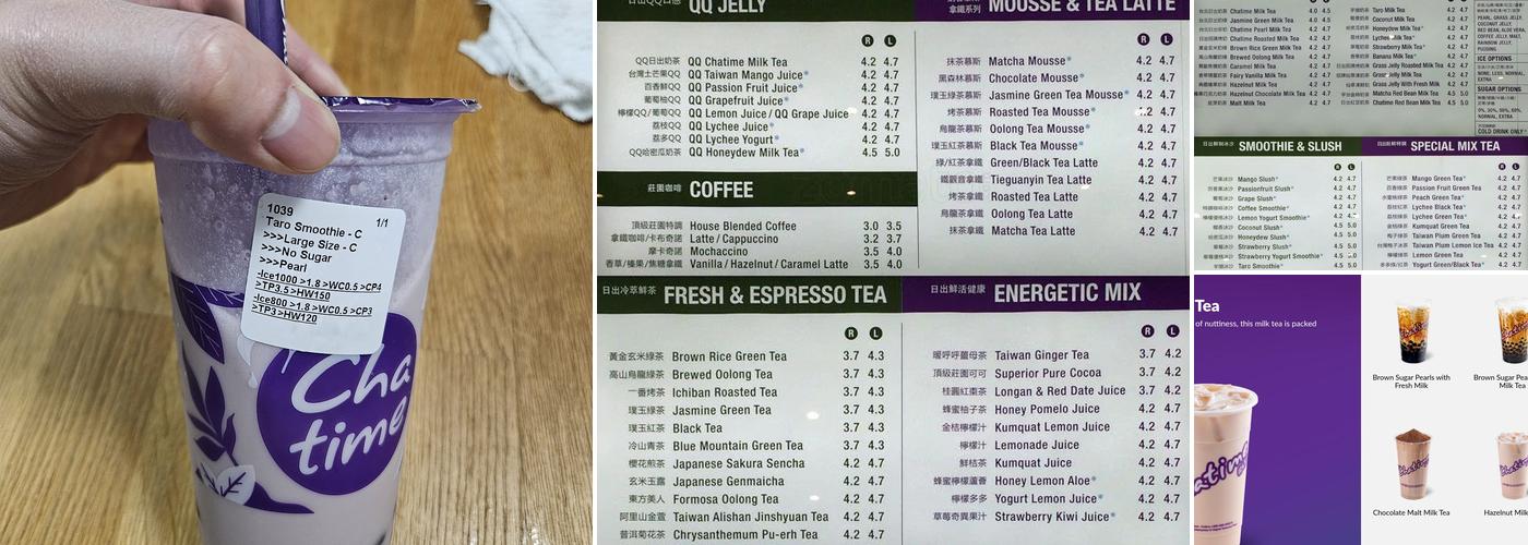 Chatime Menu