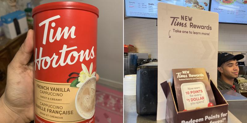 Tim Hortons Menu