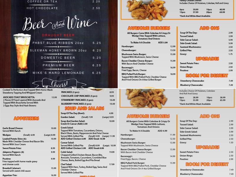 Matter of Taste Menu