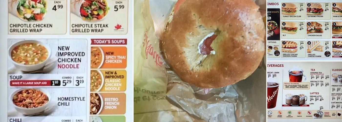 Tim Hortons Menu