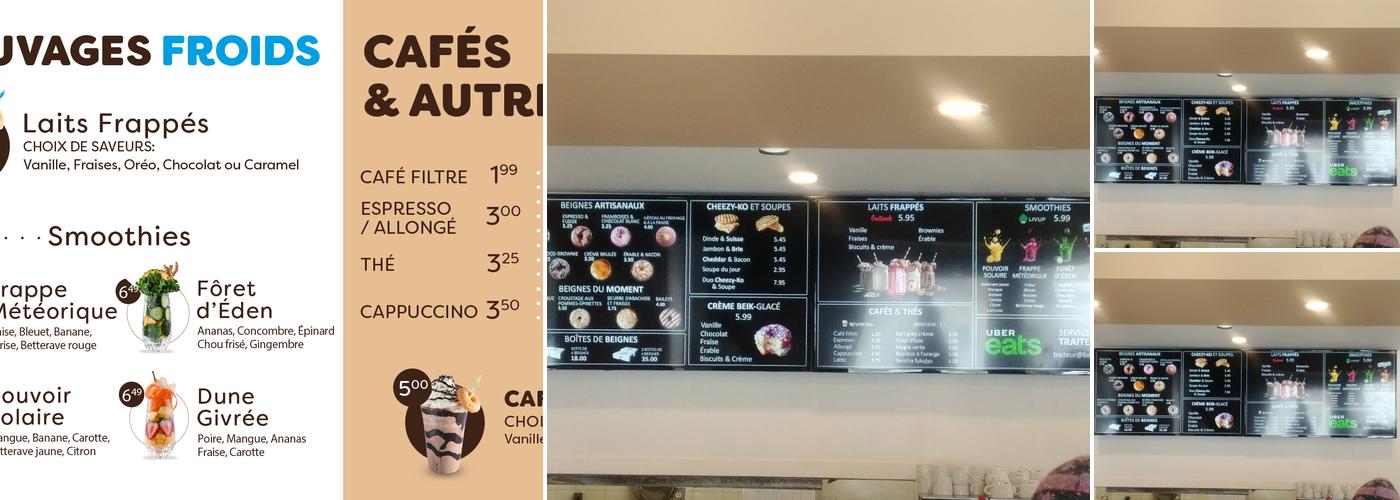 Beiko La Boîte à Beignes, Sainte-Foy Menu