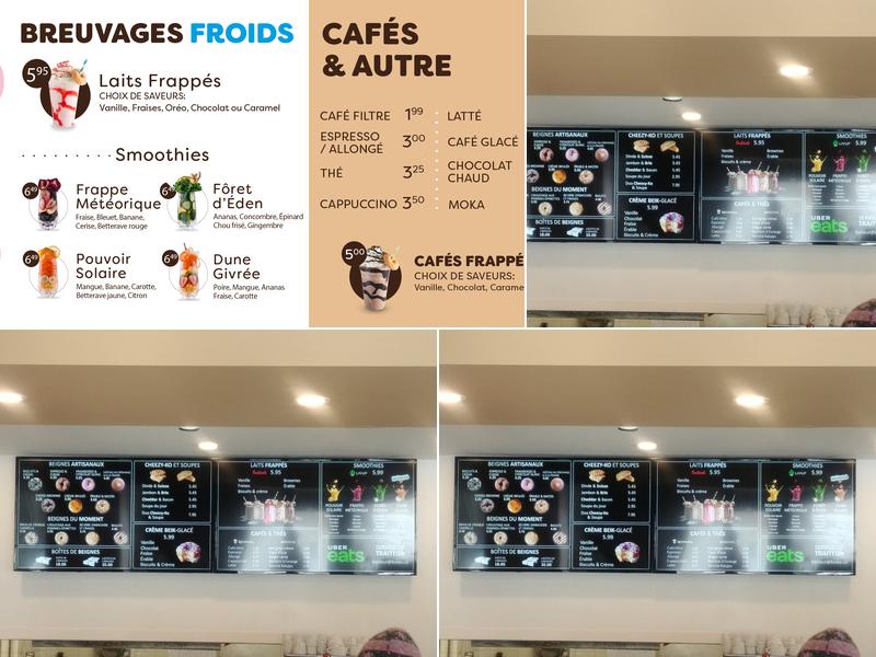 Beiko La Boîte à Beignes, Sainte-Foy Menu