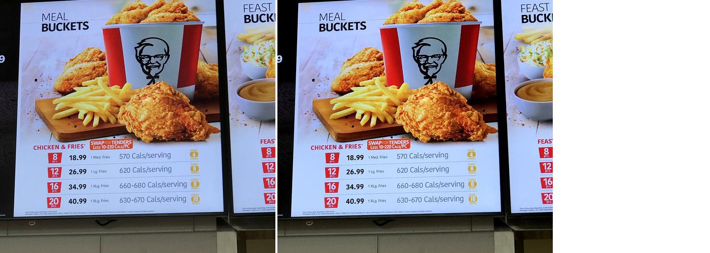 KFC Menu