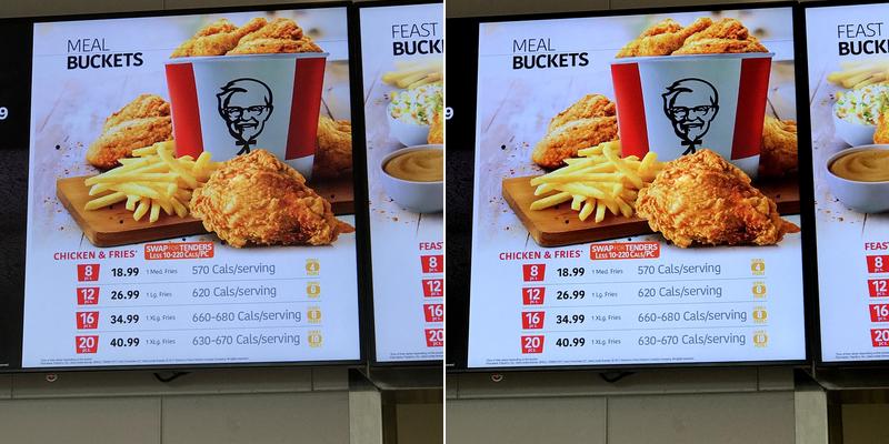 KFC Menu