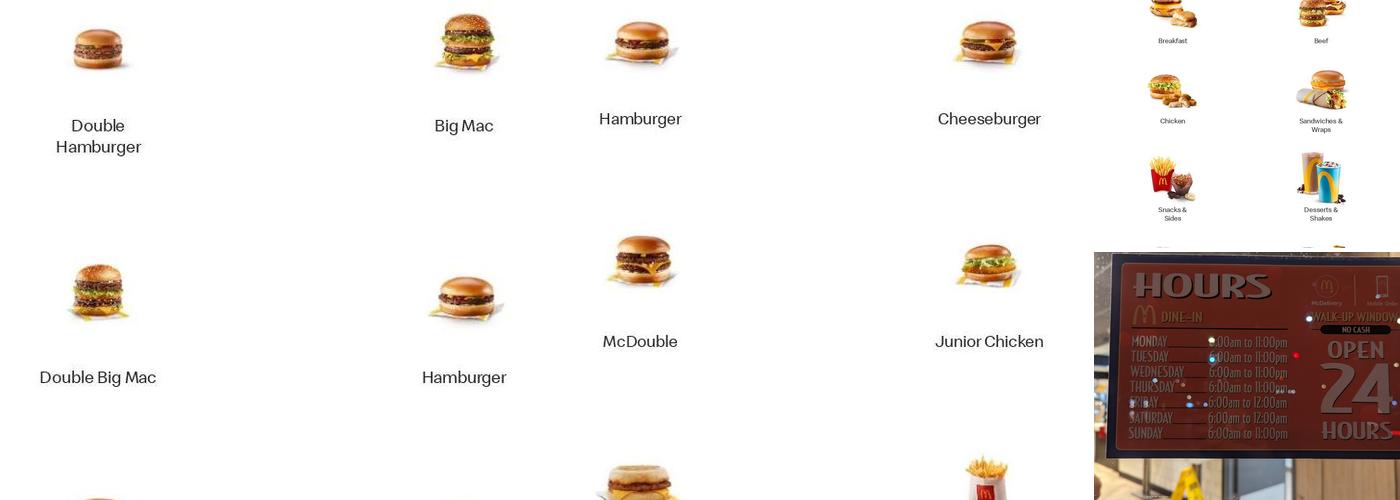 McDonald's Menu