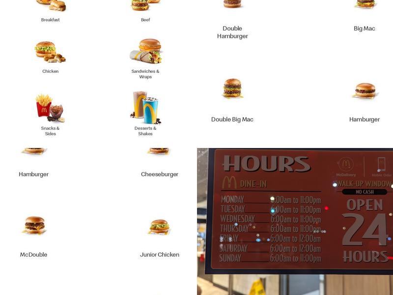 McDonald's Menu