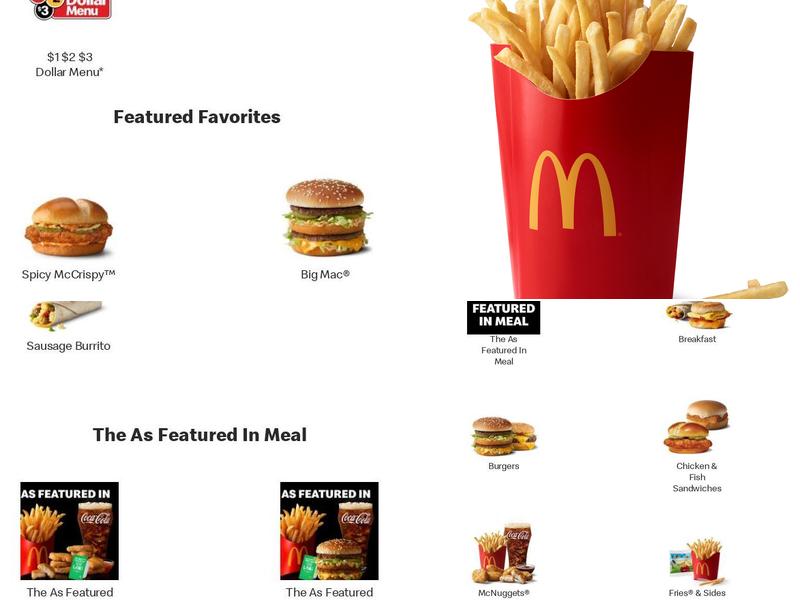 McDonald's Menu