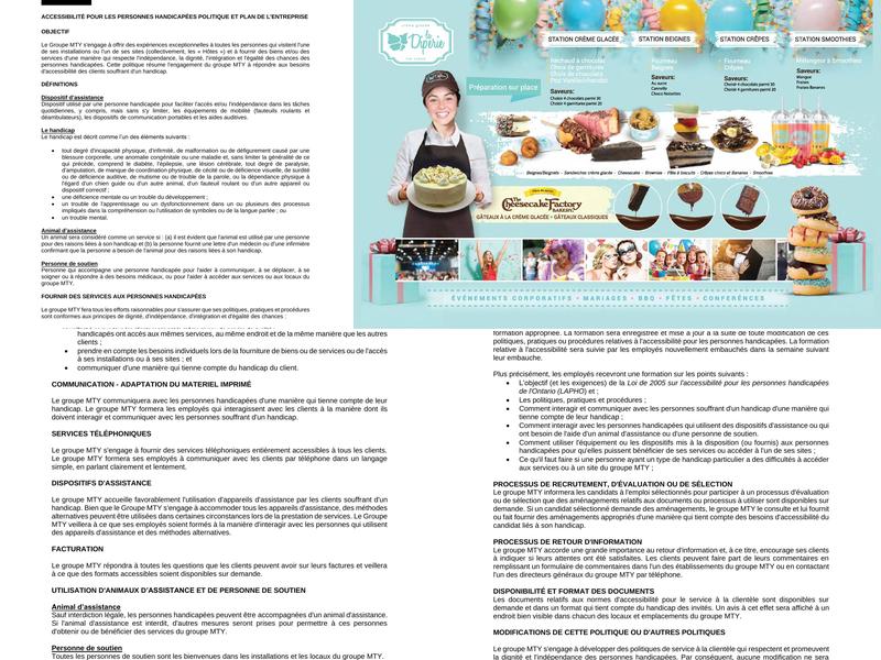 La Diperie Danforth Menu