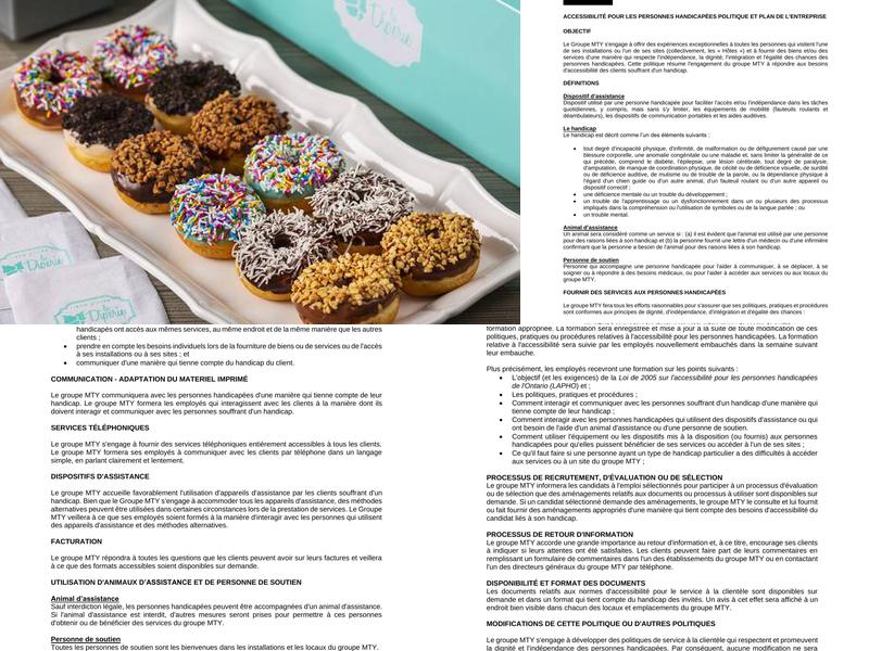 La Diperie Danforth Menu