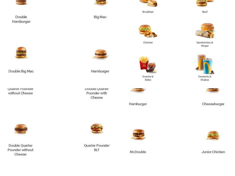 McDonald's Menu