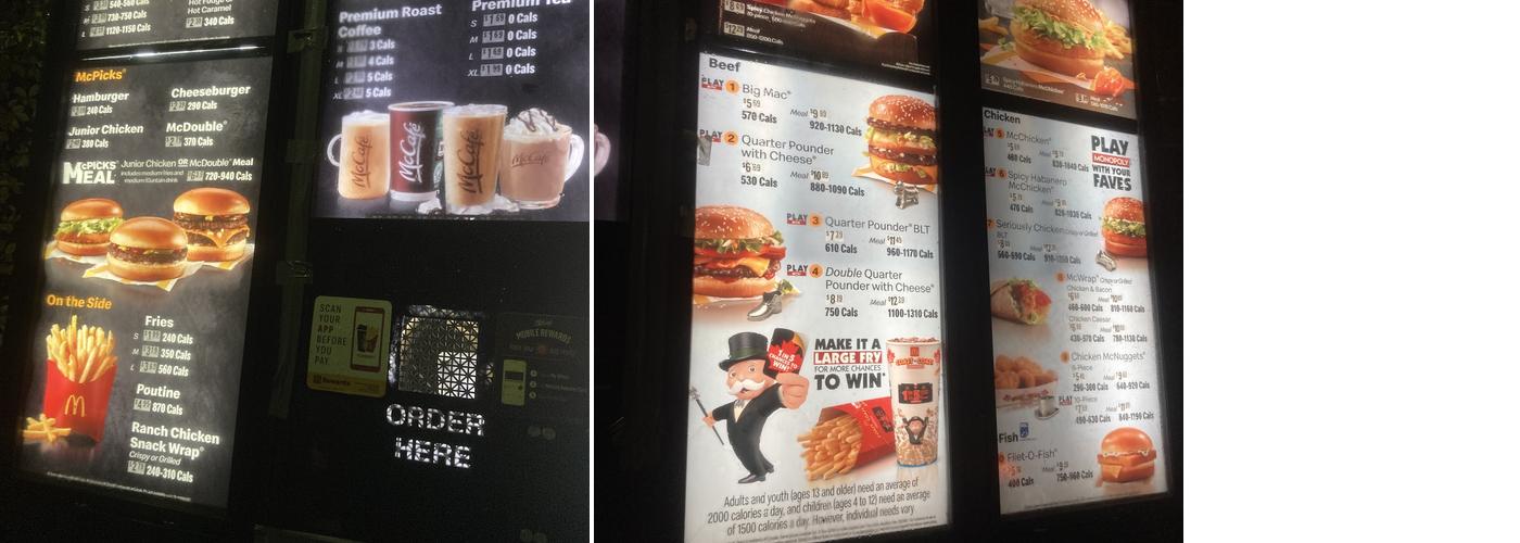 McDonald's Menu