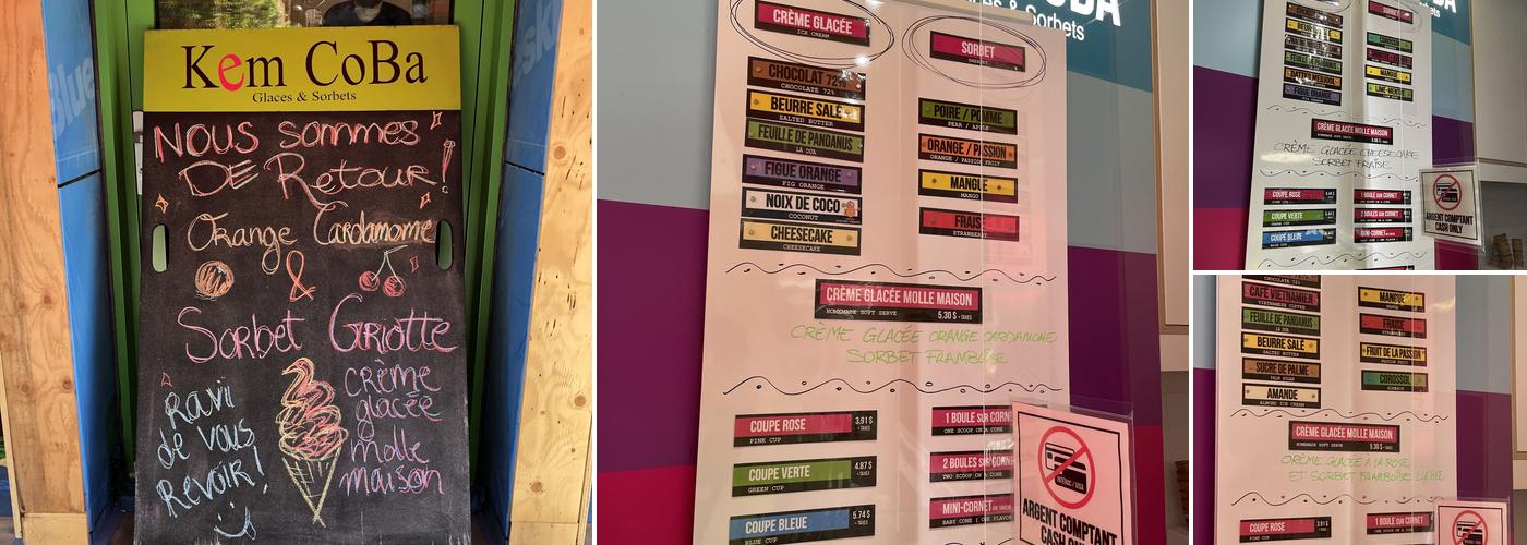 Kem CoBa Menu