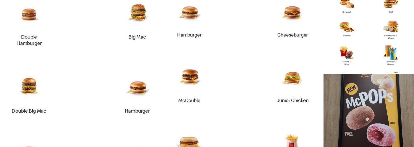 McDonald's Menu