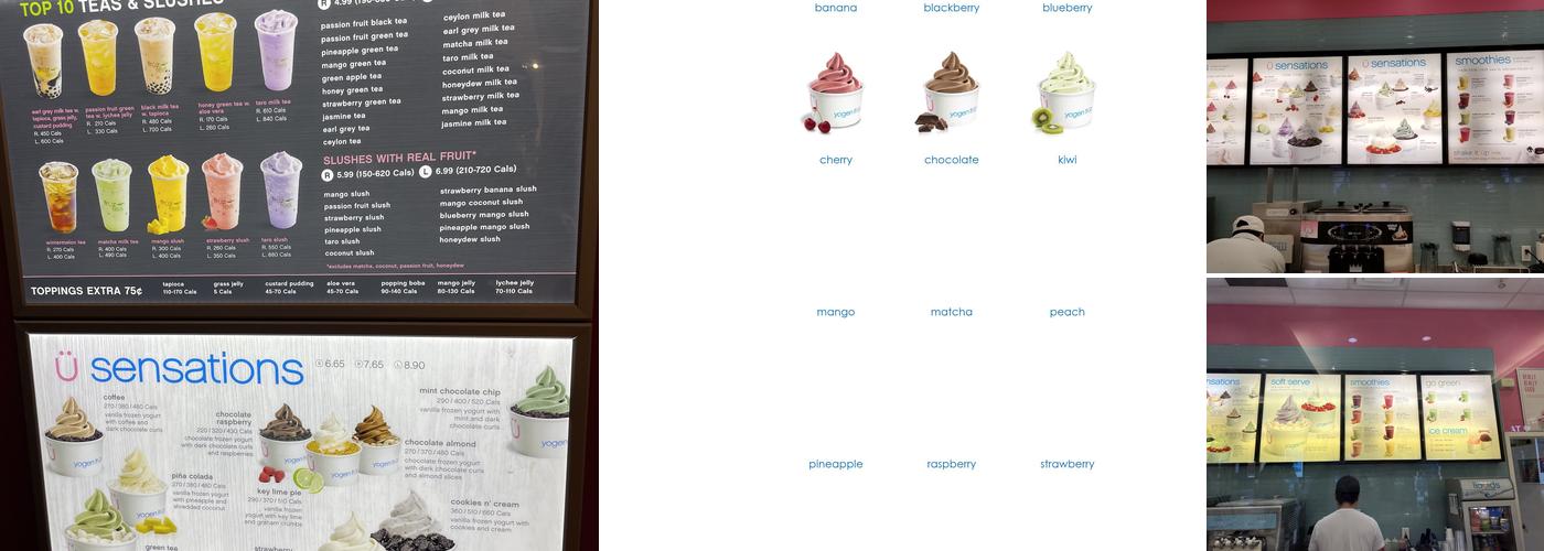 Yogen Früz Menu