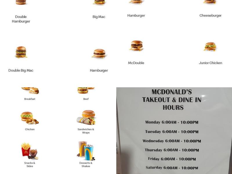 McDonald's Menu