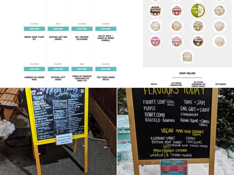 The Merry Dairy Menu