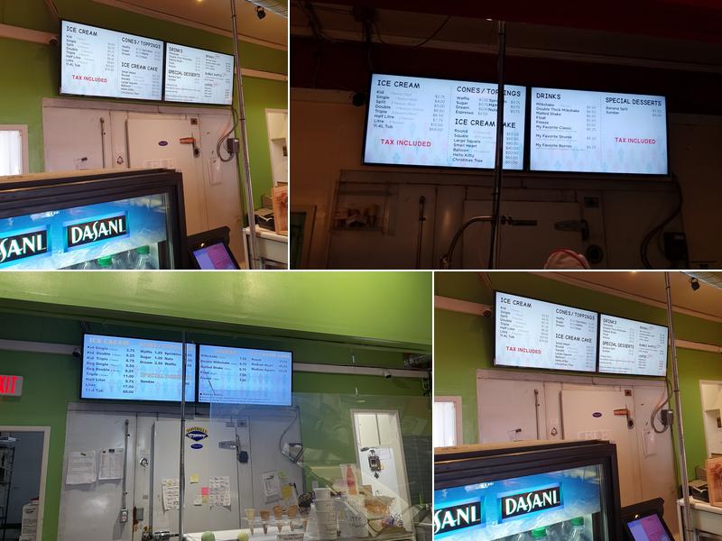 My Favorite Ice Cream Shoppe Menu