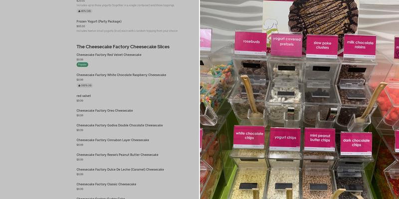 Menchie's Menu