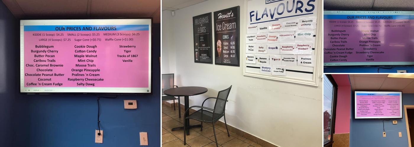 Biggies Ice Cream Menu