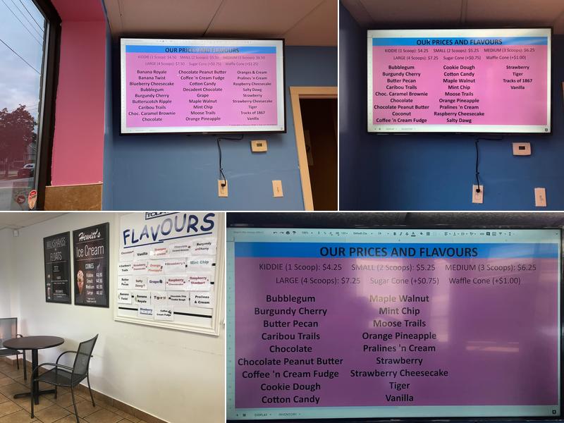 Biggies Ice Cream Menu