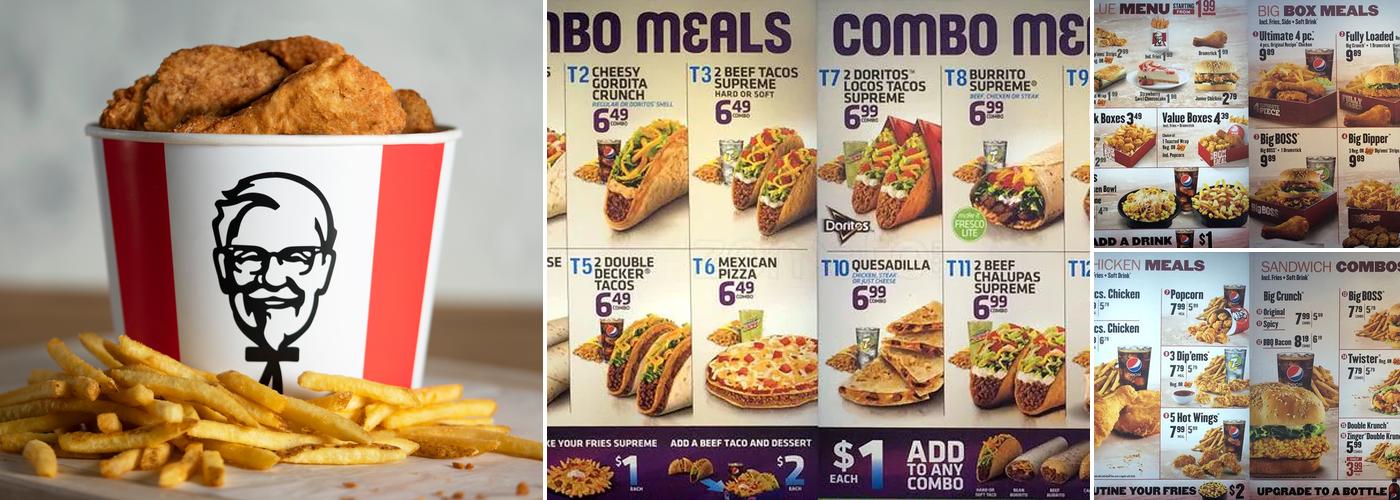 KFC Menu