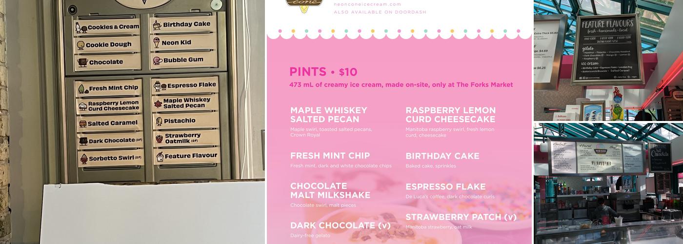 Neon Cone Menu