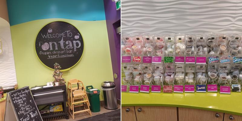 On Tap Frozen Dessert Bar Menu