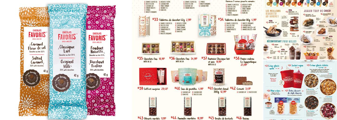 Chocolats Favoris Menu