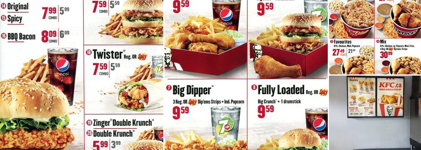 KFC Menu