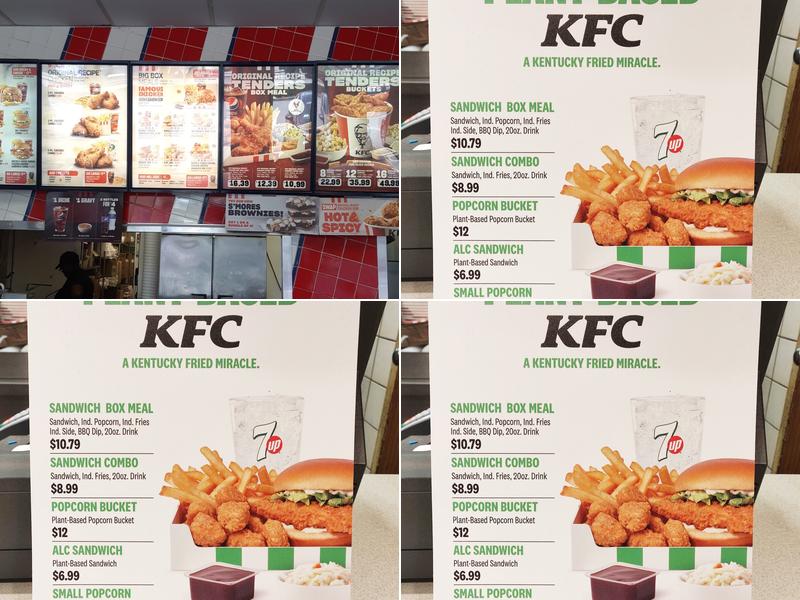 KFC Menu